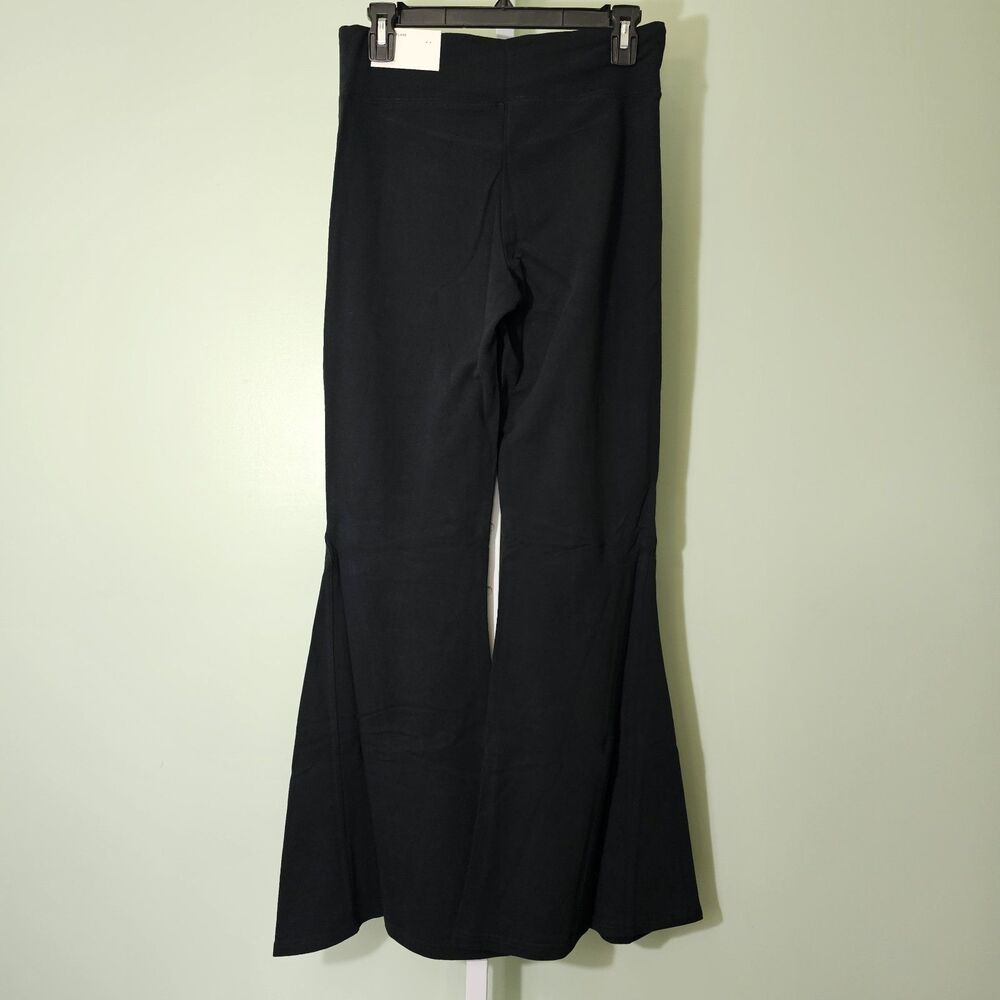 American Eagle Mid Rise Festival Flare Leggings Black‎ Medium - Picture 4 of 8